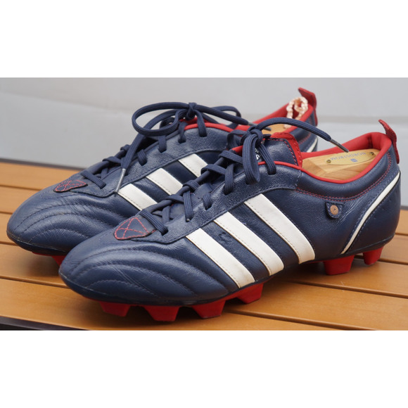 2008 adidas Telstar II TRX FG Navy Blue/Red/White Soccer Futbal Cleats Women 8.5 - Picture 1 of 11